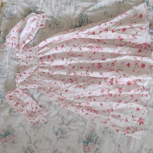 EUC Hill House Home Pink Botanical Nesli Dress - Picture 2 of 12